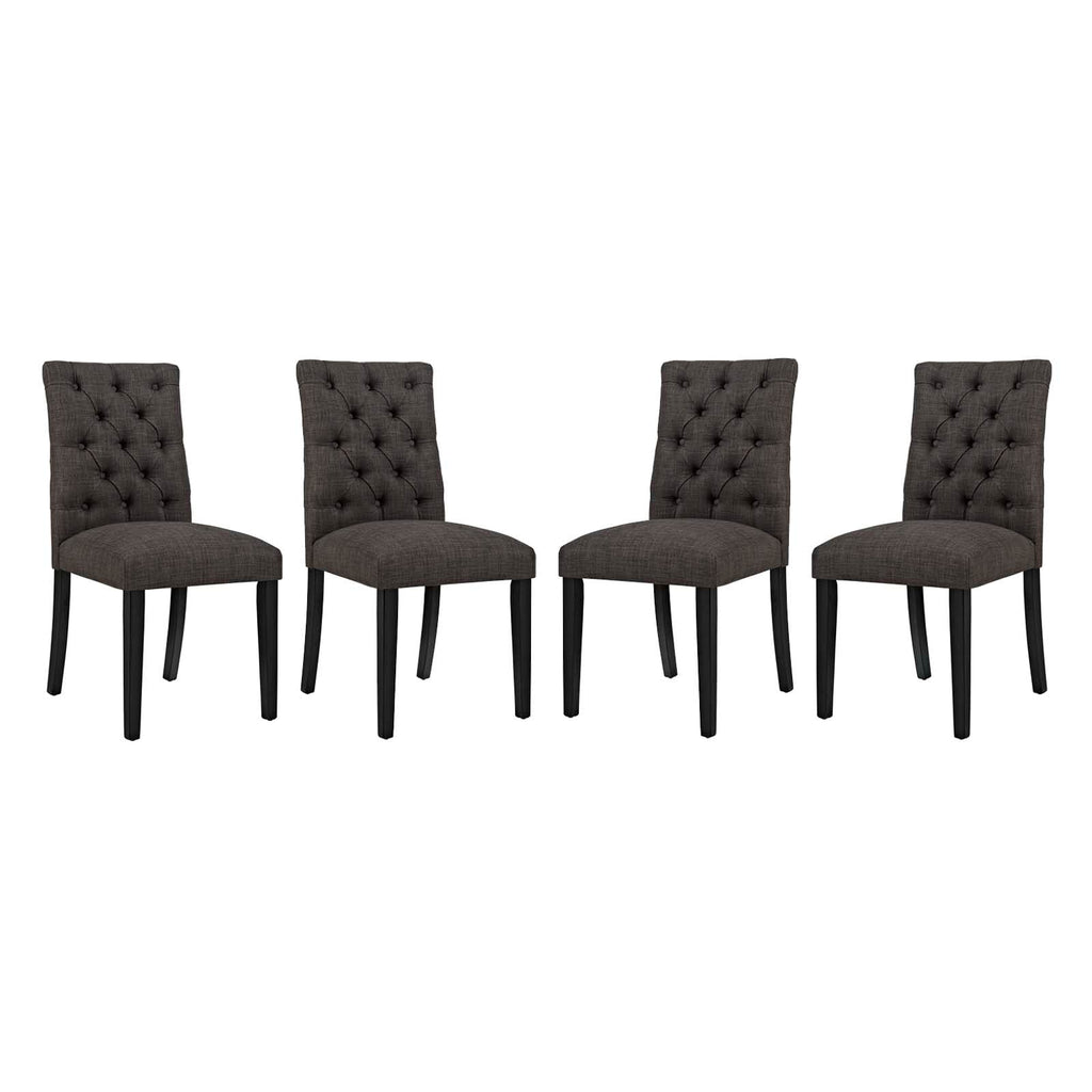 Duchess Fabric Dining Chair Set of 4 by Modway
