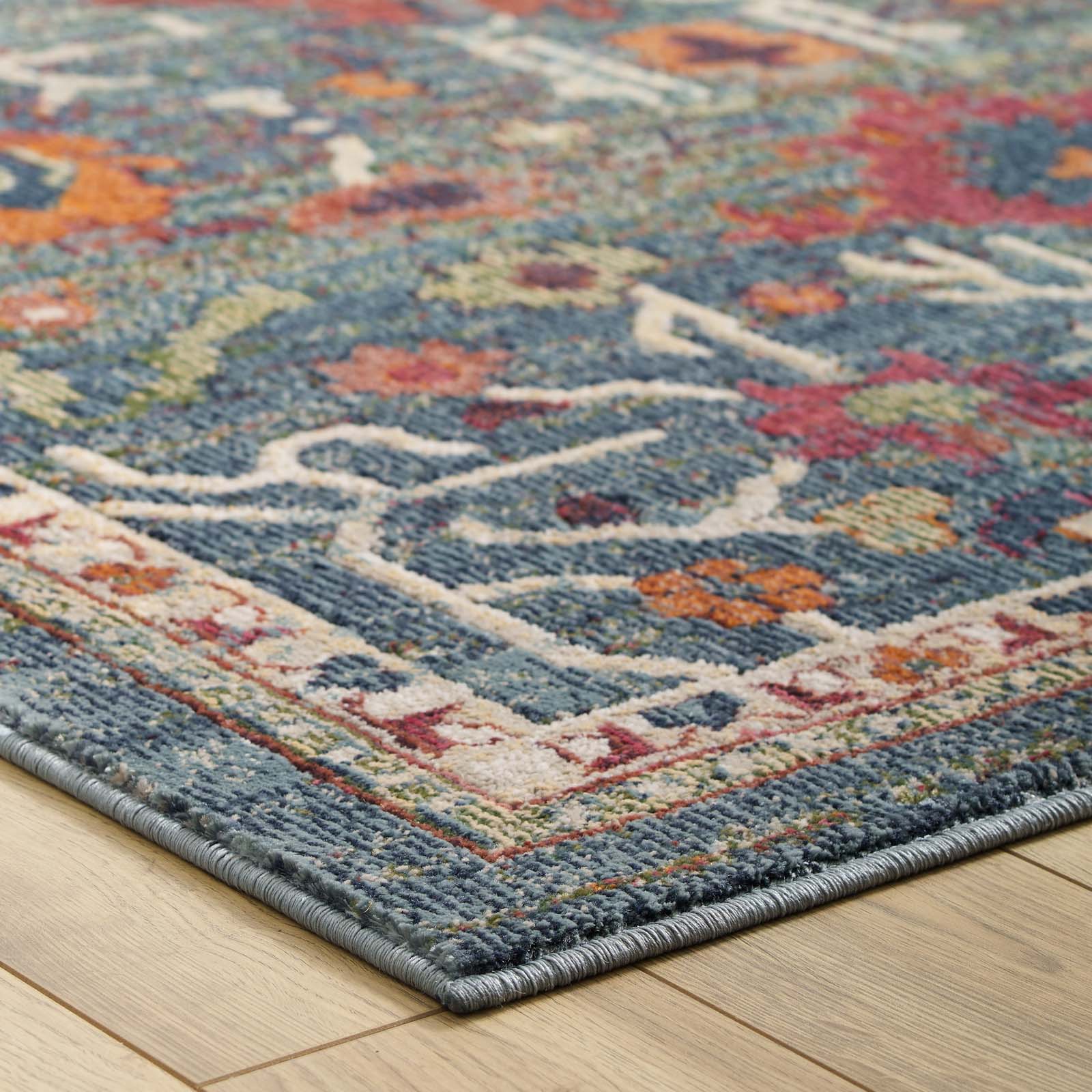 Tribute Every Distressed Vintage Floral 8x10 Area Rug by Modway
