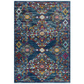 Entourage Khalida Distressed Vintage Floral Lattice 5x8 Area Rug by Modway