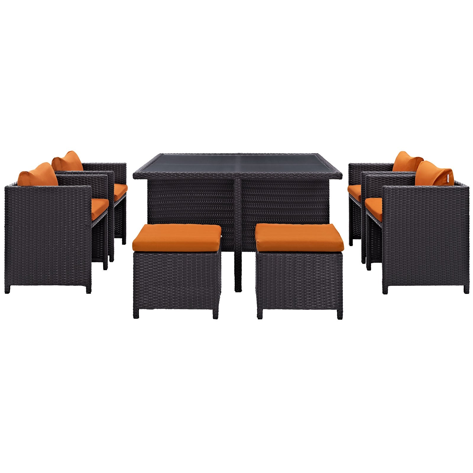 Inverse 9 Piece Outdoor Patio Dining Set by Modway