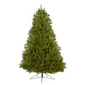 7' Cambridge Spruce Flat Back Artificial Christmas Tree w/ 500 Warm White