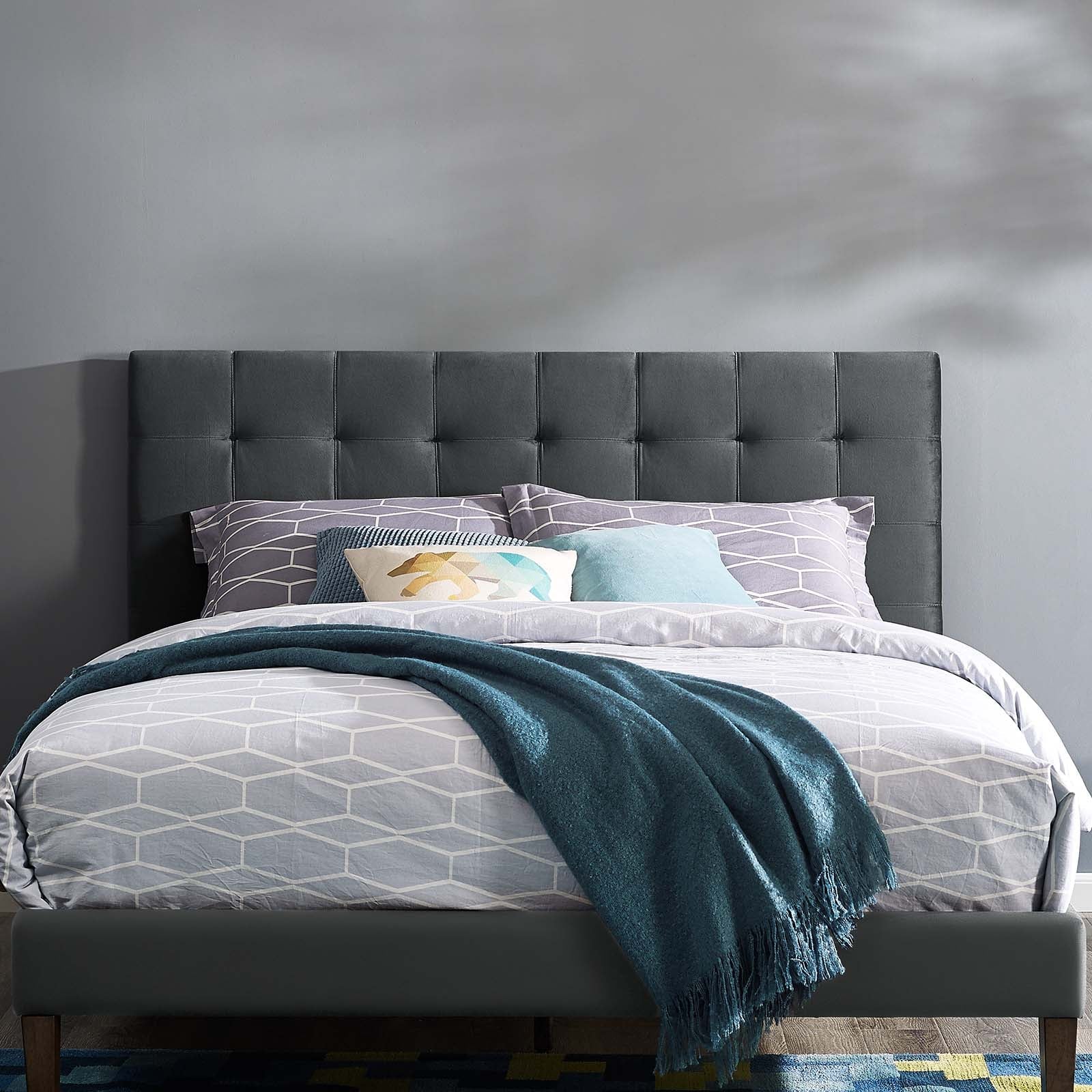 Paisley Tufted Upholstered Performance Velvet Full / Queen Headboard by Modway