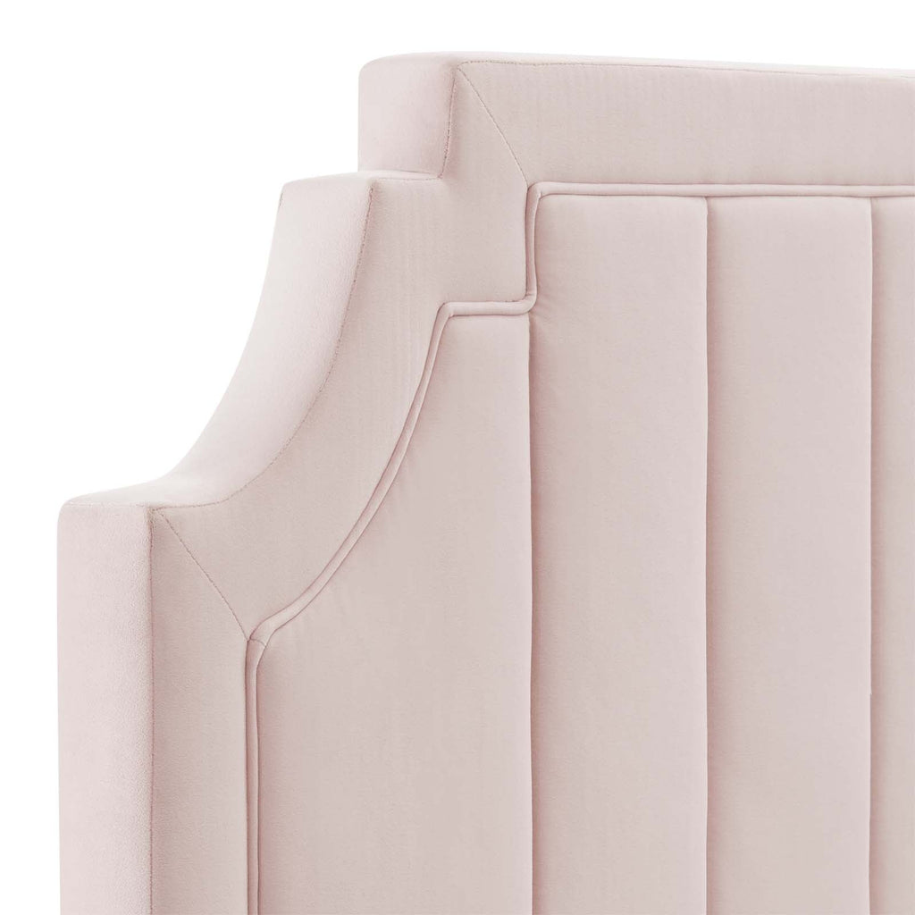 Alyona Channel Tufted Performance Velvet Full/Queen Headboard by Modway