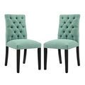 Duchess Fabric Dining Chair Set of 2 by Modway