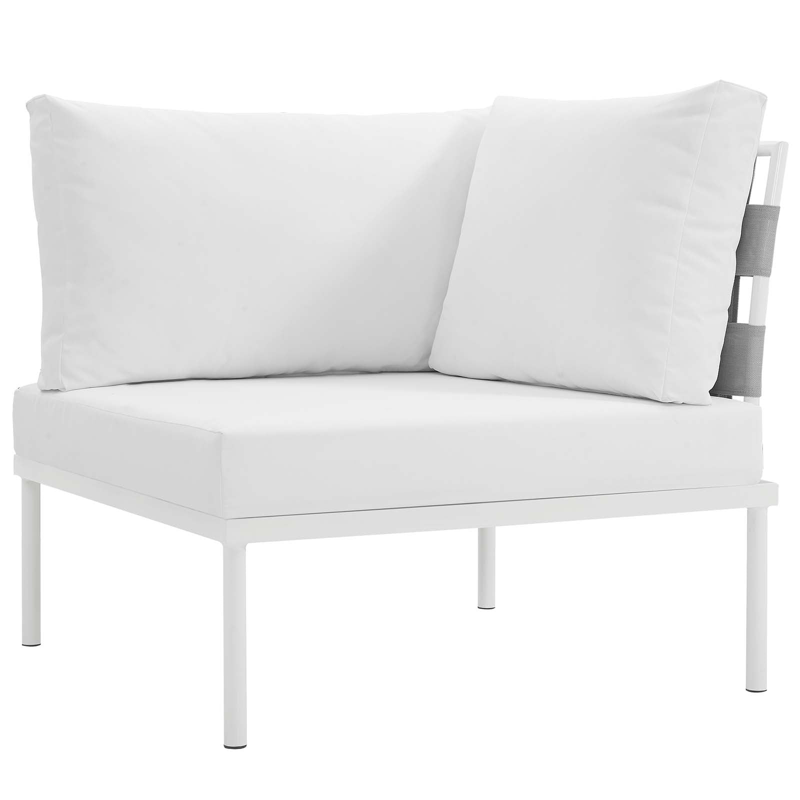 Harmony 5Piece Outdoor Patio Aluminum Sectional Sofa Set by Modway