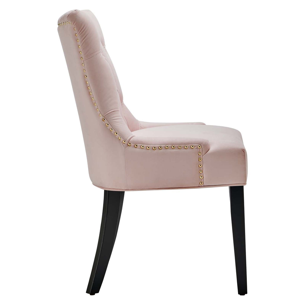 Regent Tufted Performance Velvet Dining Side Chairs Set of 2 by Modway