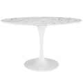 Lippa 54" Oval Faux Marble Dining Table by Modway