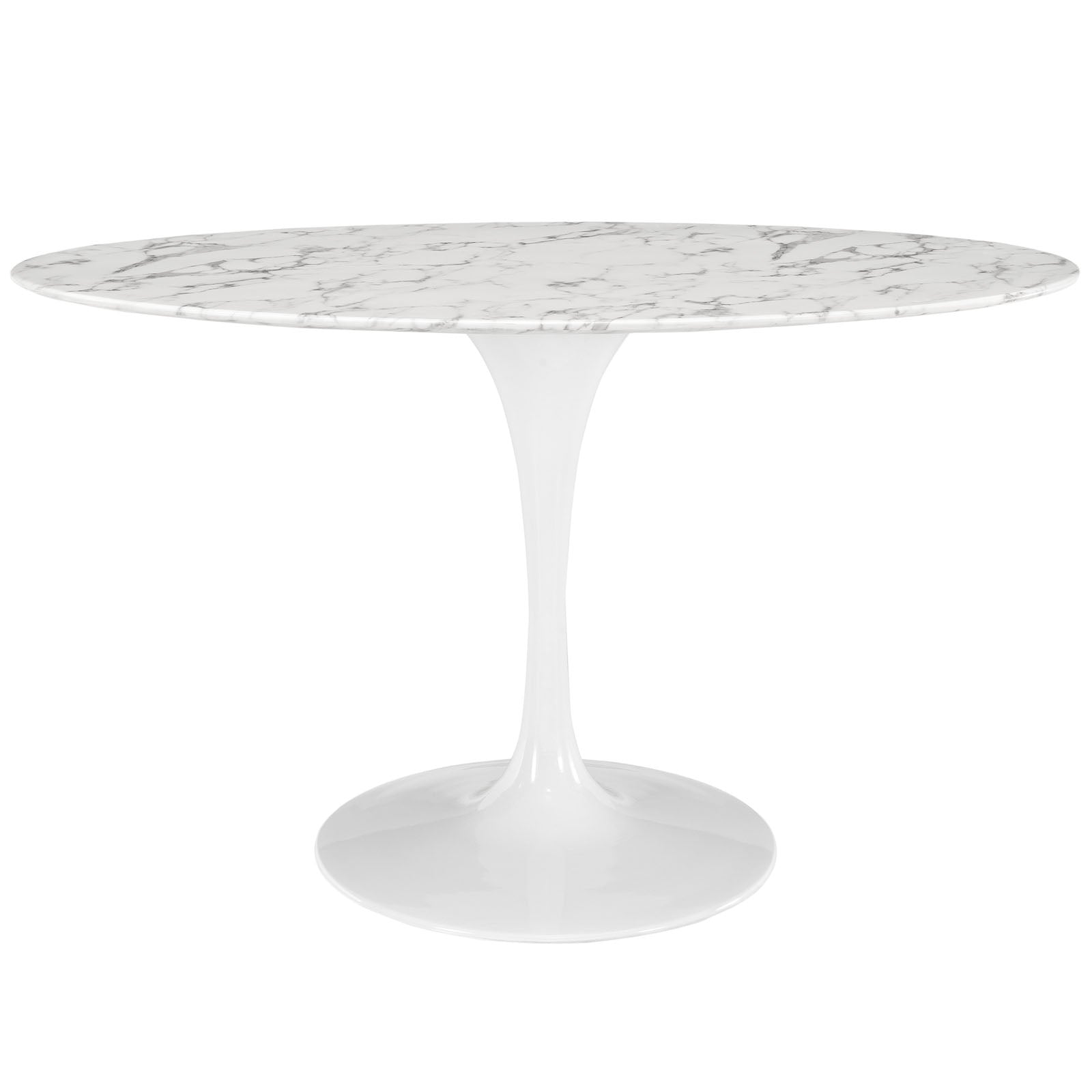 Lippa 54" Oval Faux Marble Dining Table by Modway