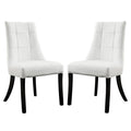 Noblesse Vinyl Dining Chair Set of 2 by Modway