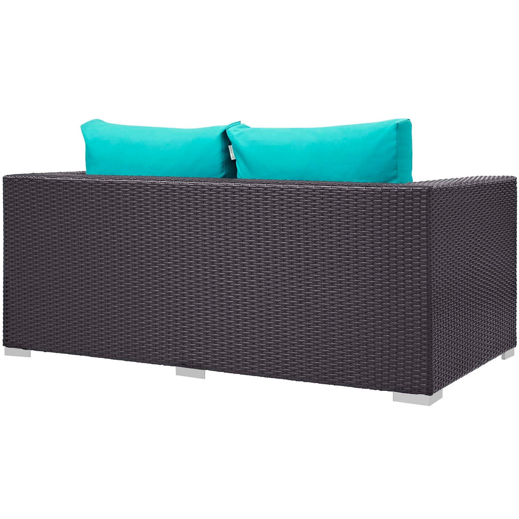 Convene 4 Piece Set Outdoor Patio with Fire Pit by Modway