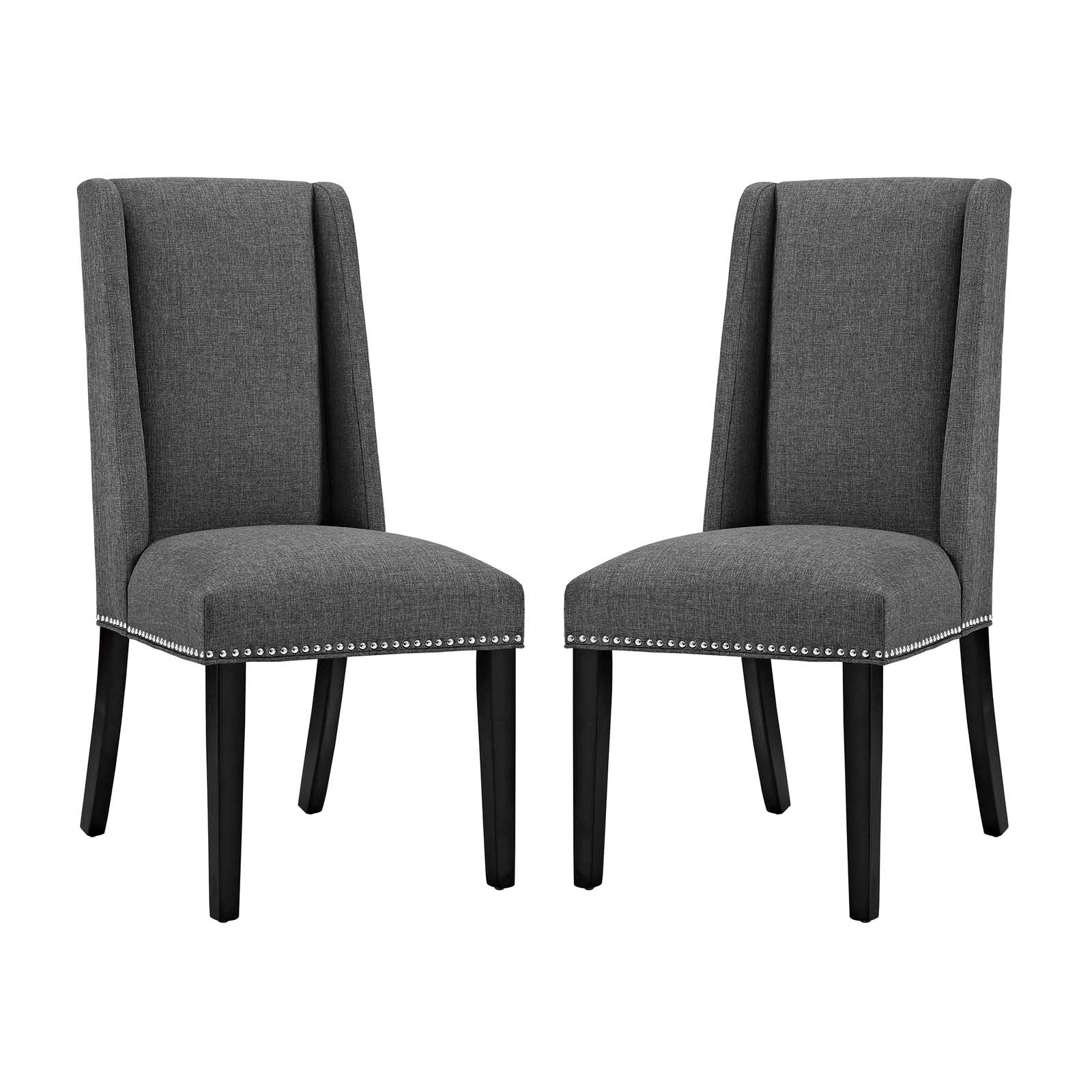 Baron Fabric Dining Chair Set of 2 by Modway