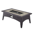 Splendor 43.5" Rectangle Outdoor Patio Fire Pit Table by Modway