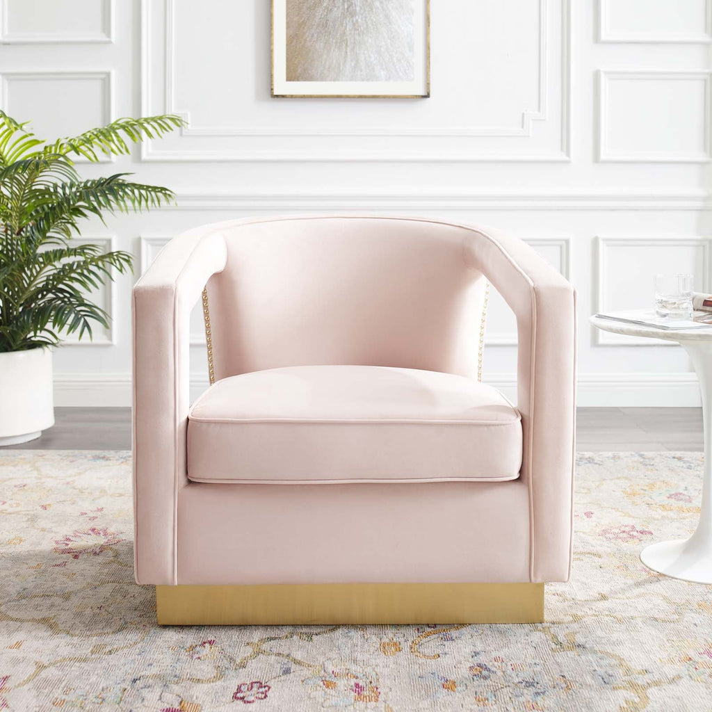 Frolick Performance Velvet Armchair by Modway