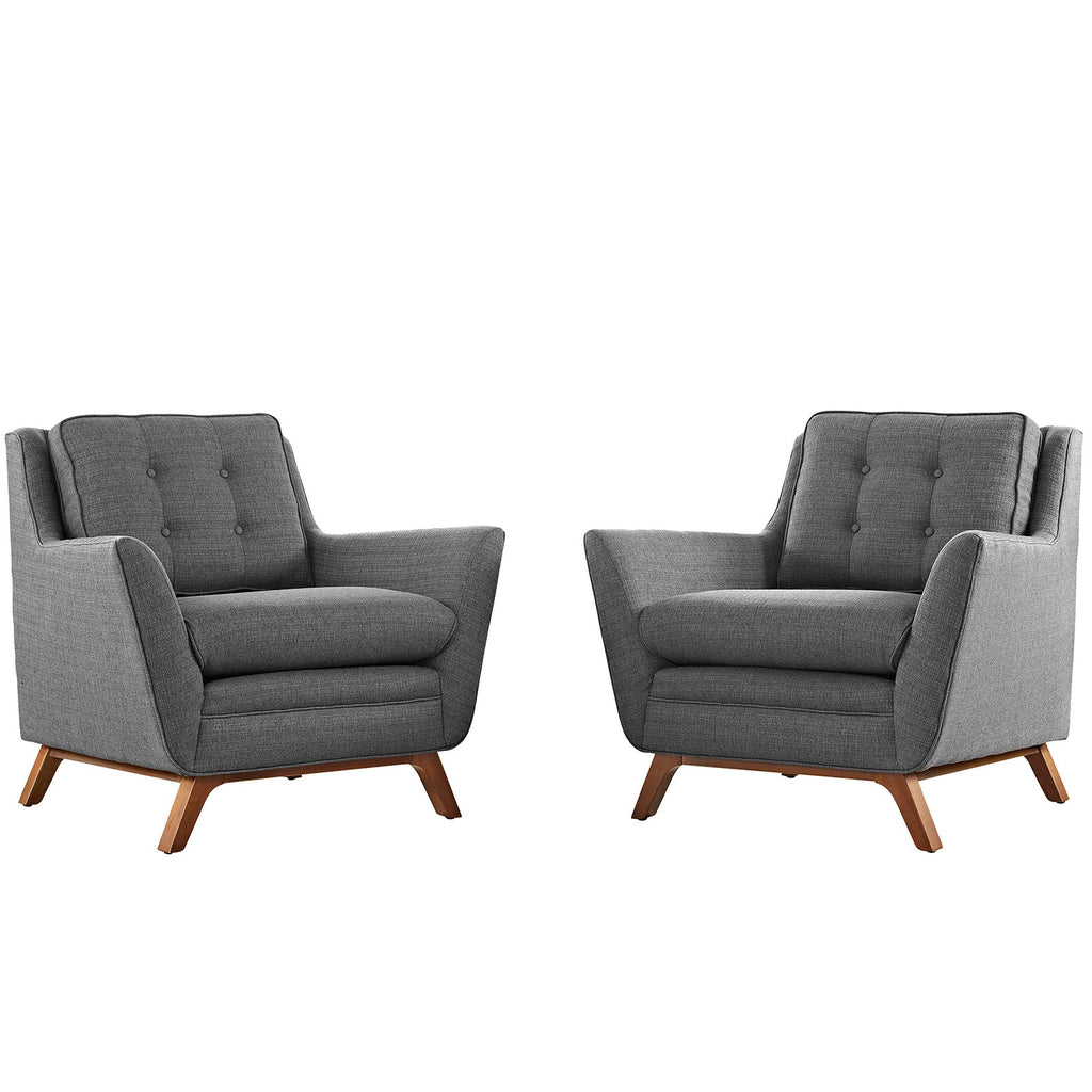 Beguile 2 Piece Upholstered Fabric Living Room Set by Modway