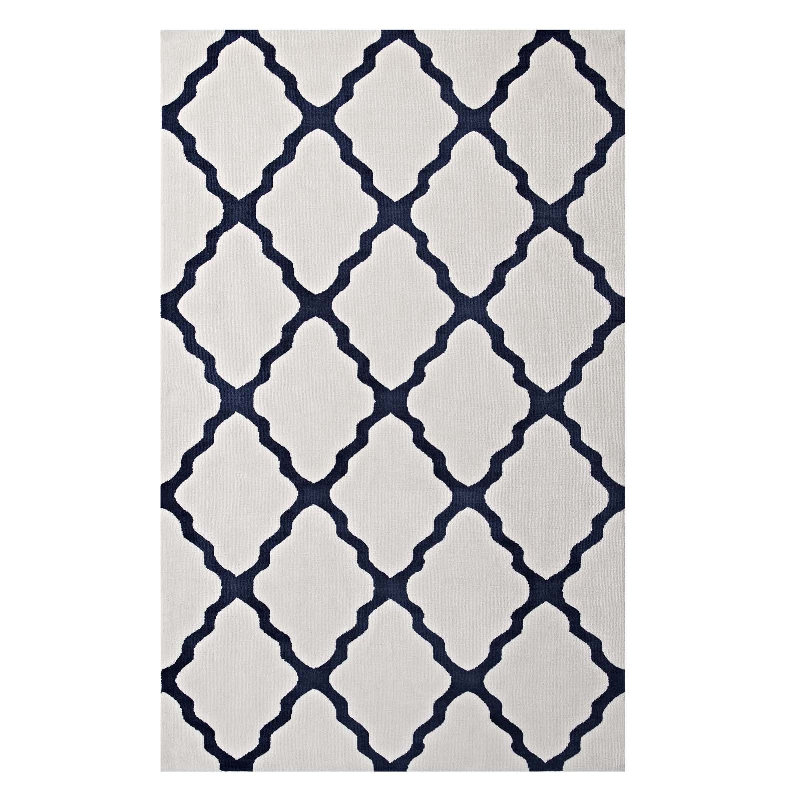 Marja Moroccan Trellis 5x8 Area Rug by Modway