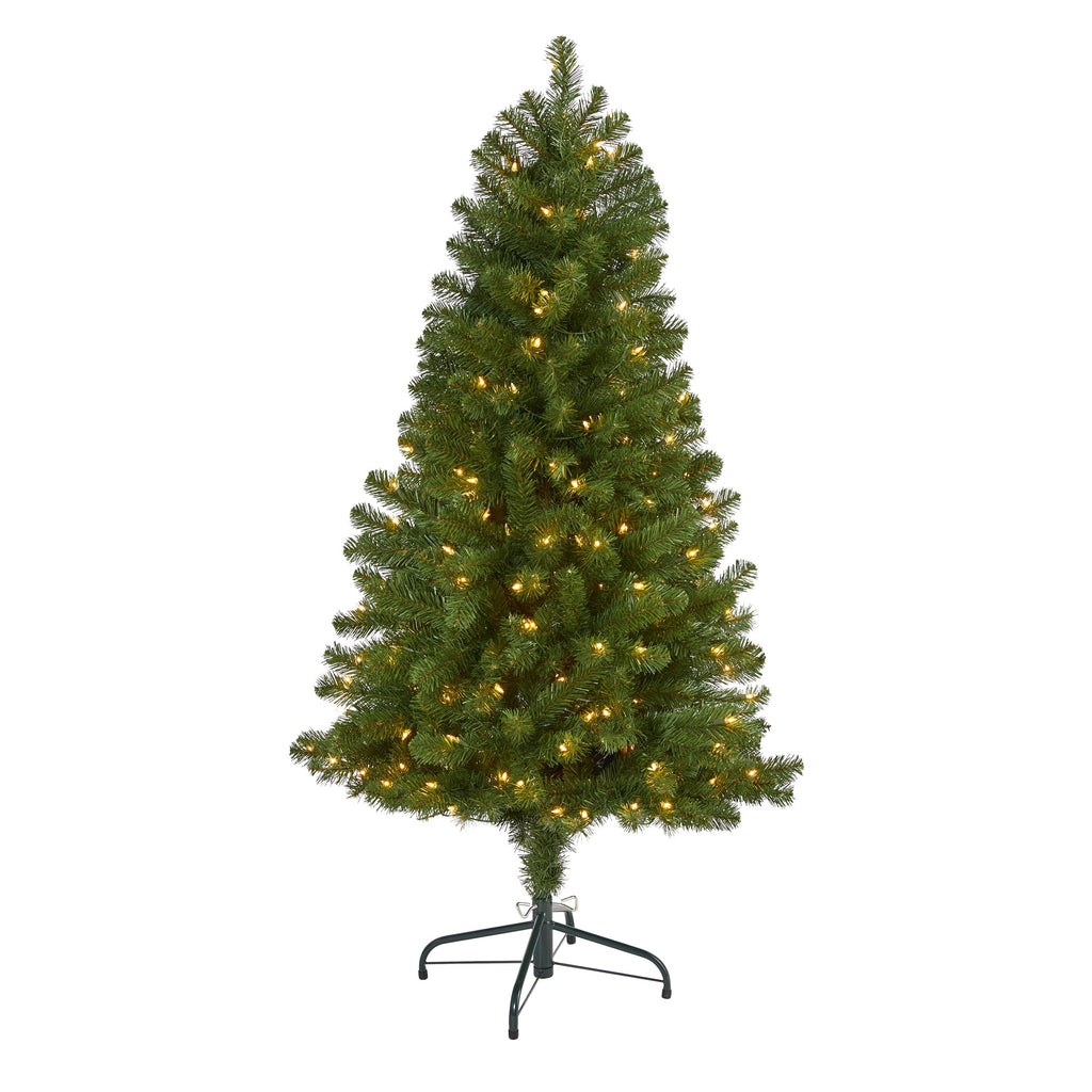 5' Virginia Fir Artificial Christmas Tree w 200 Clear Lights