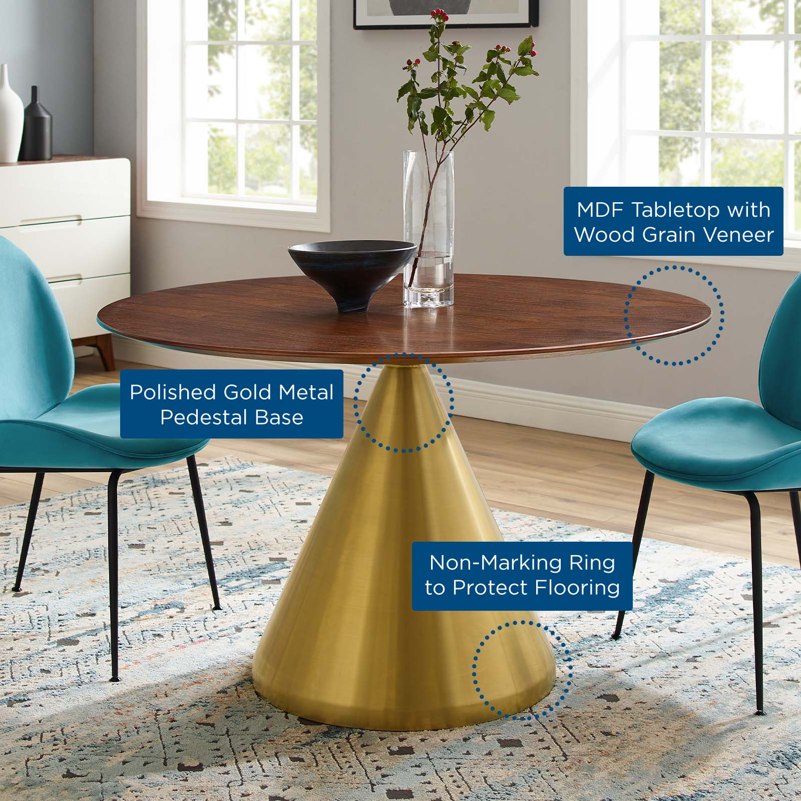 Tupelo 47" Dining Table by Modway