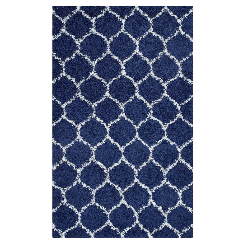 Solvea Moroccan Trellis 5x8 Shag Area Rug by Modway