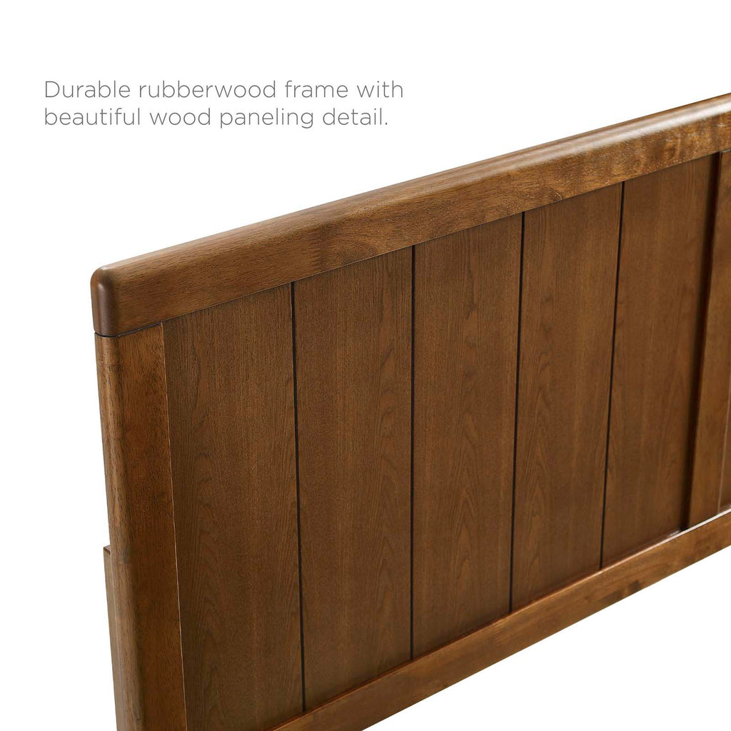 Alana Wood Full Platform Bed With Angular Frame by Modway