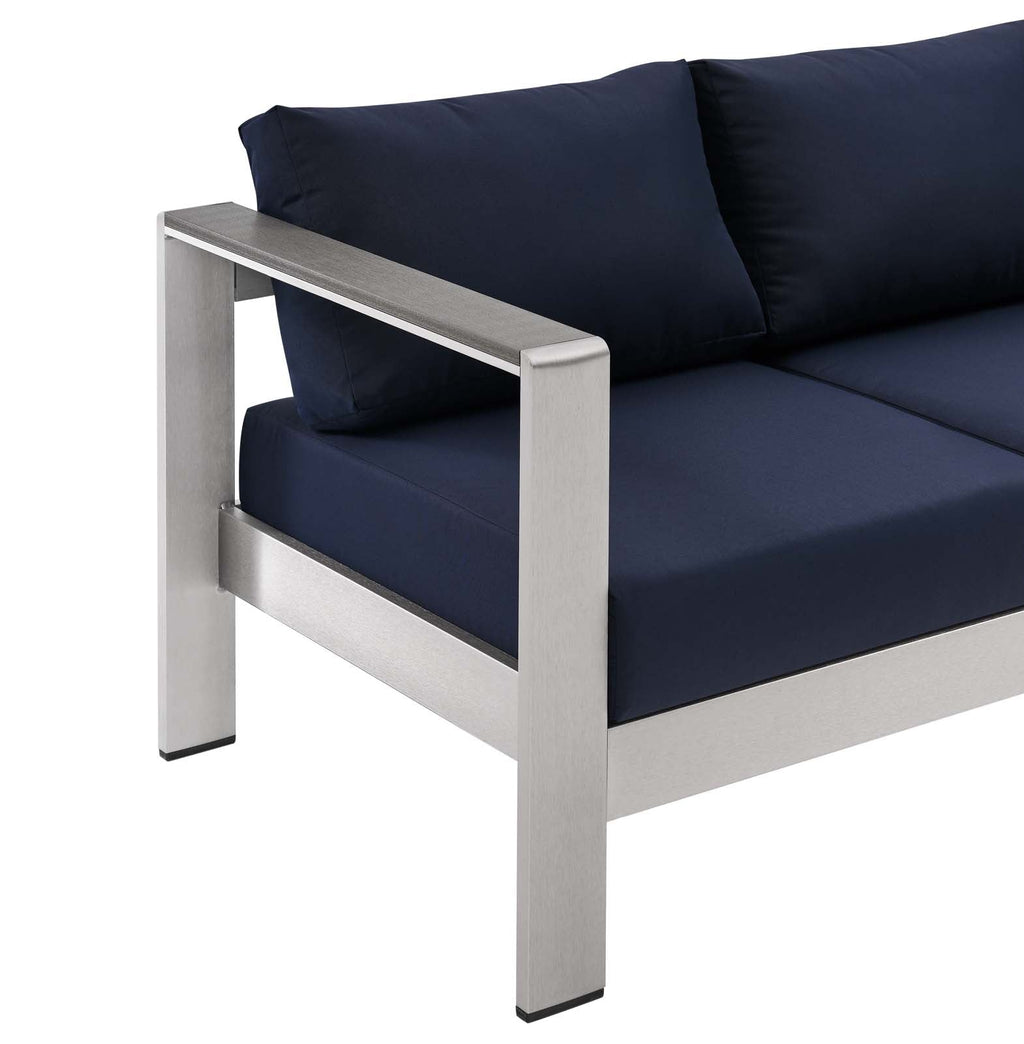 Shore Outdoor Patio Aluminum Sofa by Modway