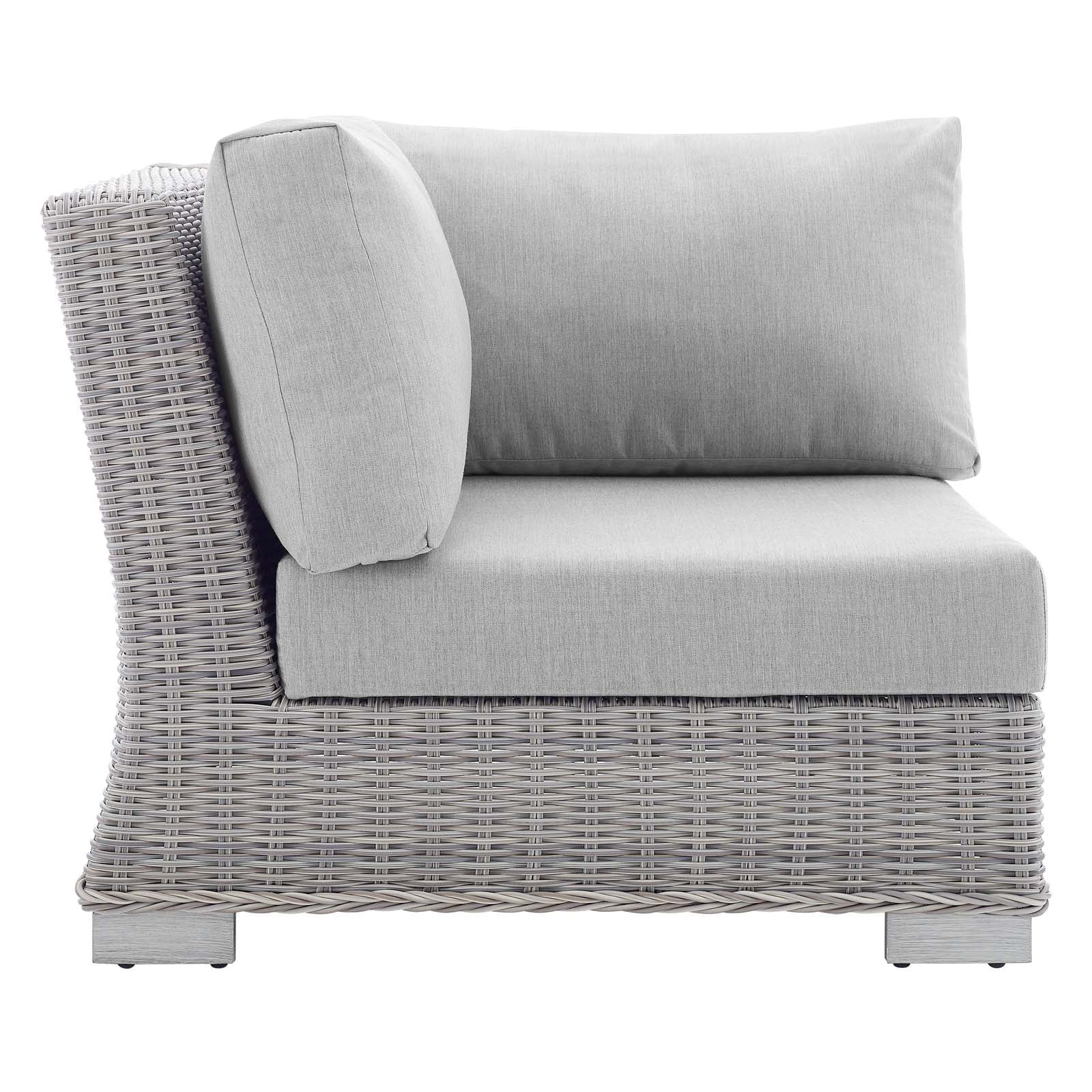 Conway Sunbrella¨ Outdoor Patio Wicker Rattan Corner Chair by Modway