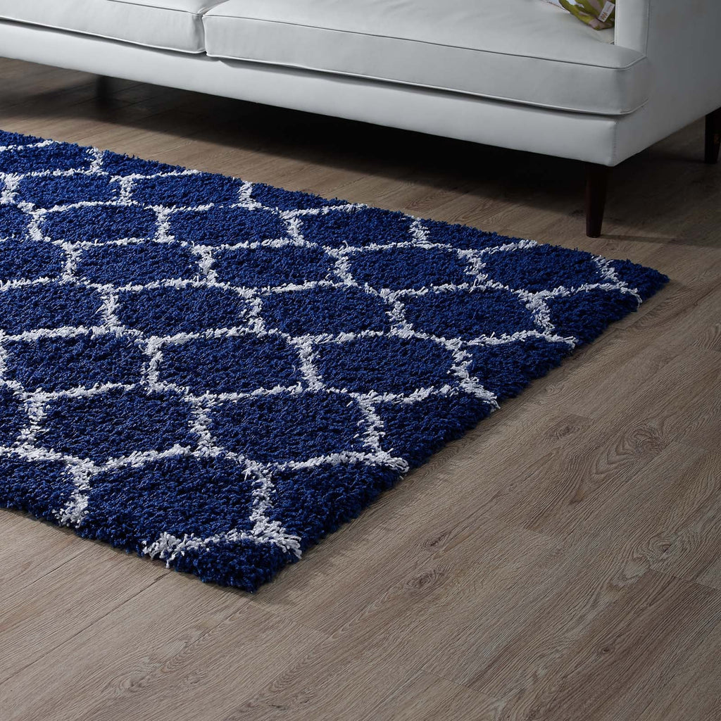 Solvea Moroccan Trellis 5x8 Shag Area Rug by Modway