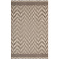 Optica Chevron With End Borders Indoor and Outdoor 8x10 Area Rug by Modway