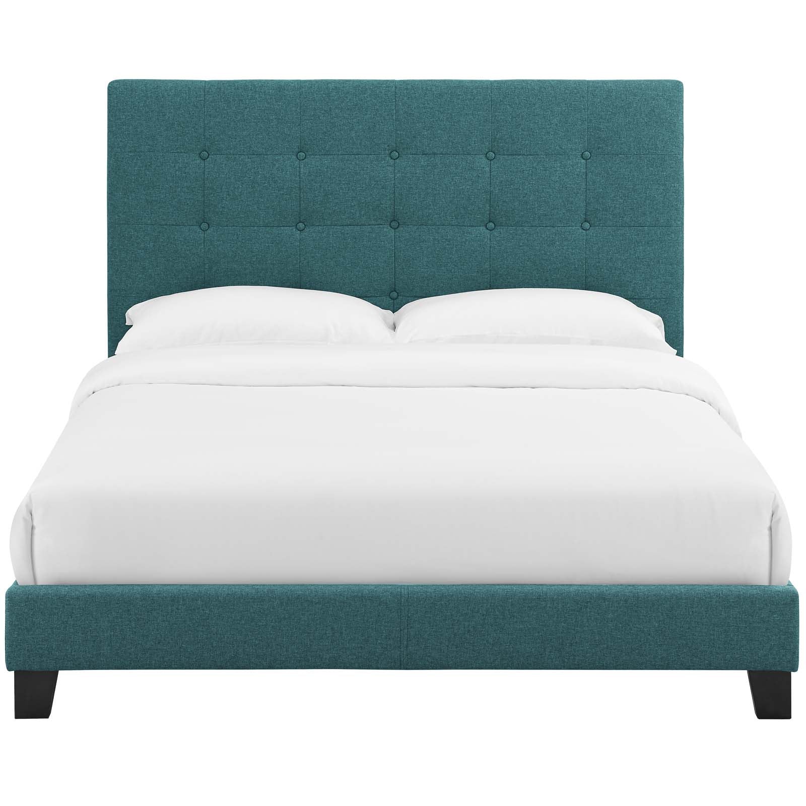 Melanie Tufted Button Upholstered Fabric Queen Platform Bed by Modway