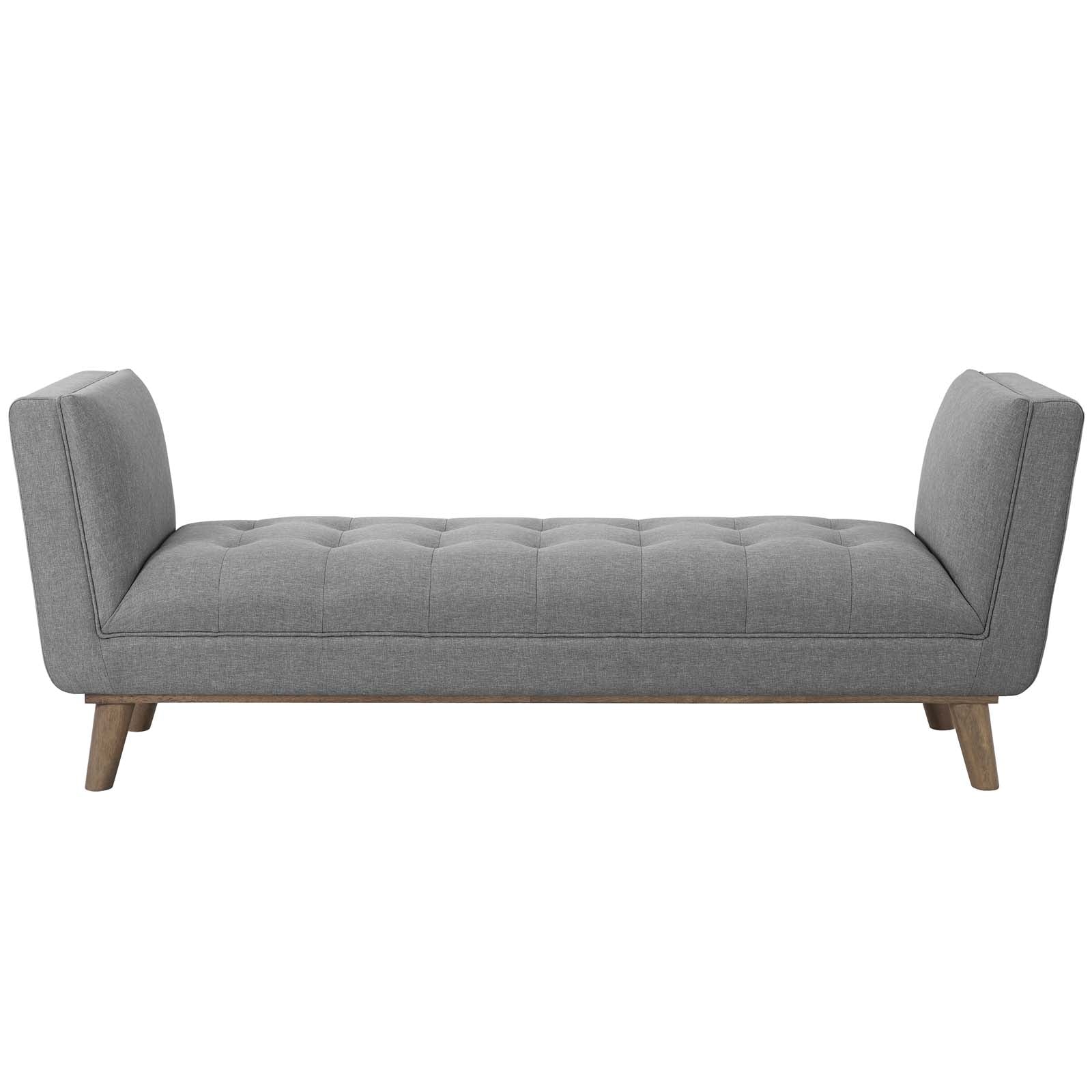 Haven Tufted Button Upholstered Fabric Accent Bench by Modway