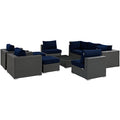 Sojourn 10 Piece Outdoor Patio Sunbrella¨ Sectional Set by Modway