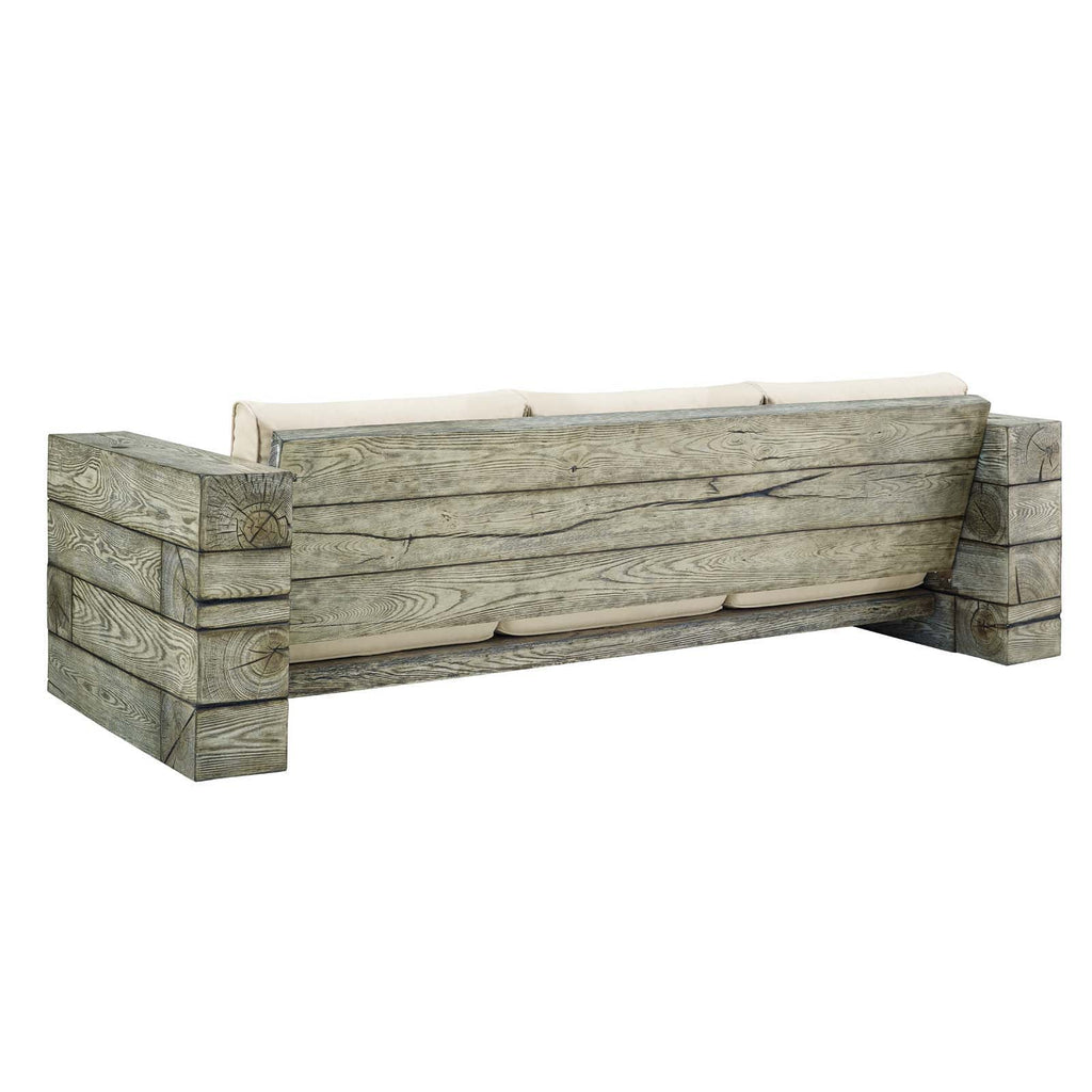 Manteo Rustic Coastal Outdoor Patio Sunbrella¨ 5 Piece Set