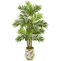 61"  Areca Palm Artificial Tree in Floral Planter
