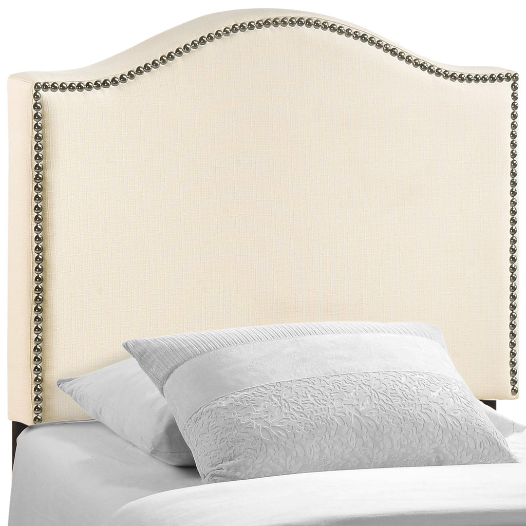 Curl Nailhead Upholstered Twin Headboard by Modway