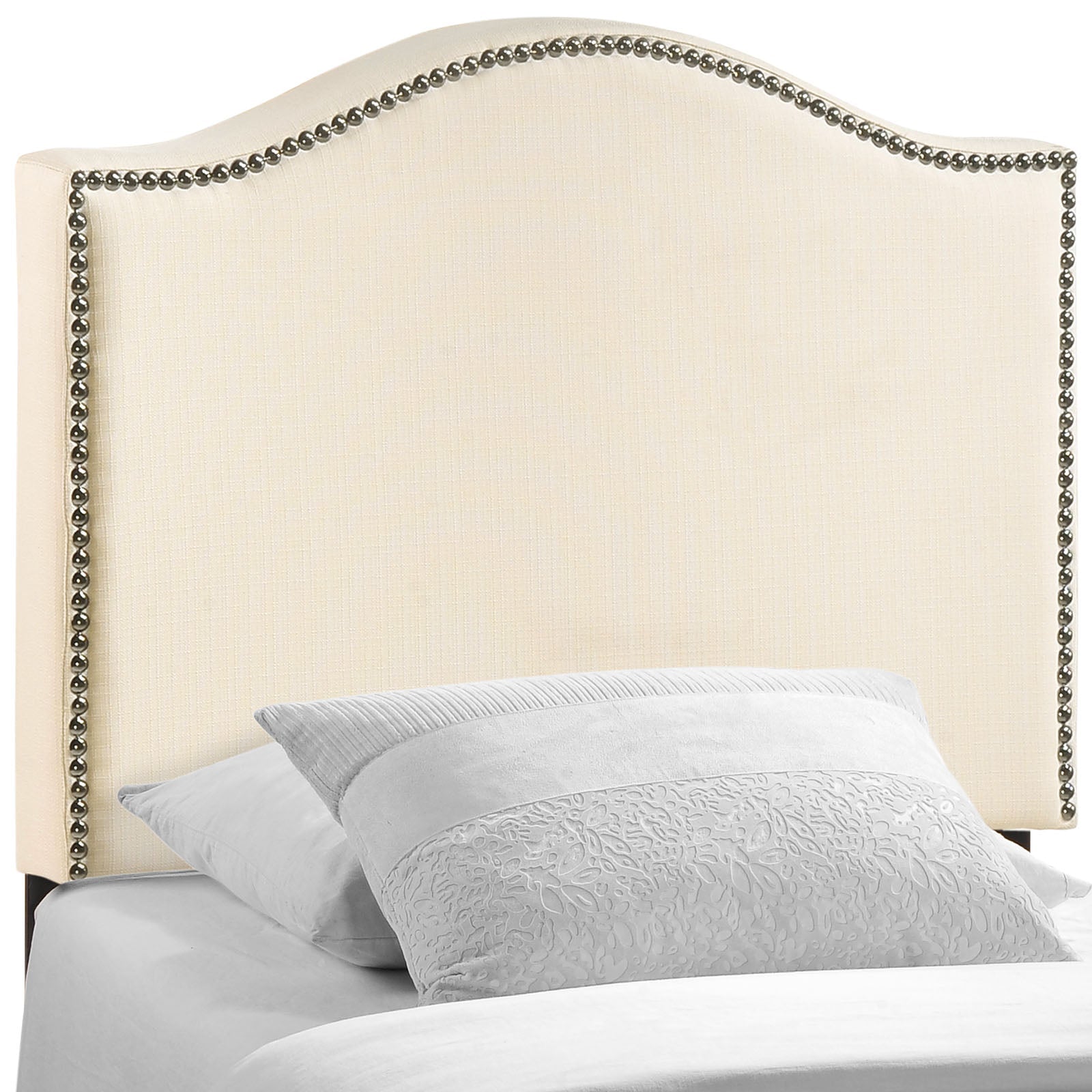 Curl Nailhead Upholstered Twin Headboard by Modway