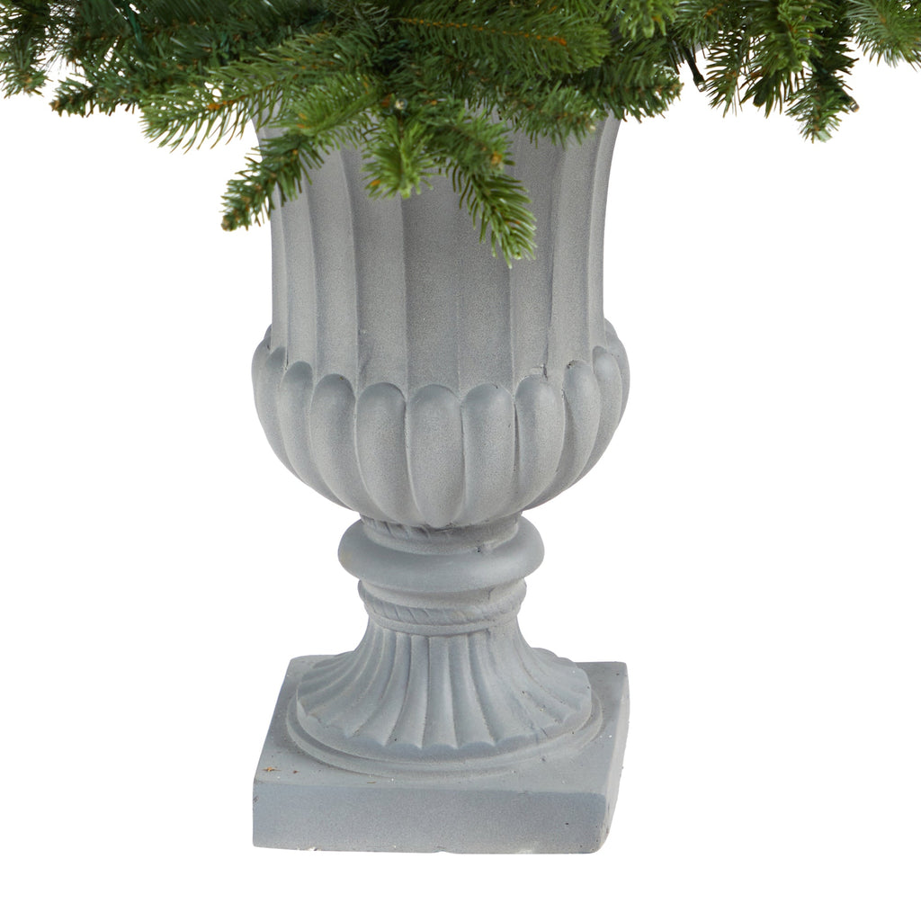 4.5' Sierra Spruce 'Natural Look' Artificial Christmas Tree w/ 150 Clear LED