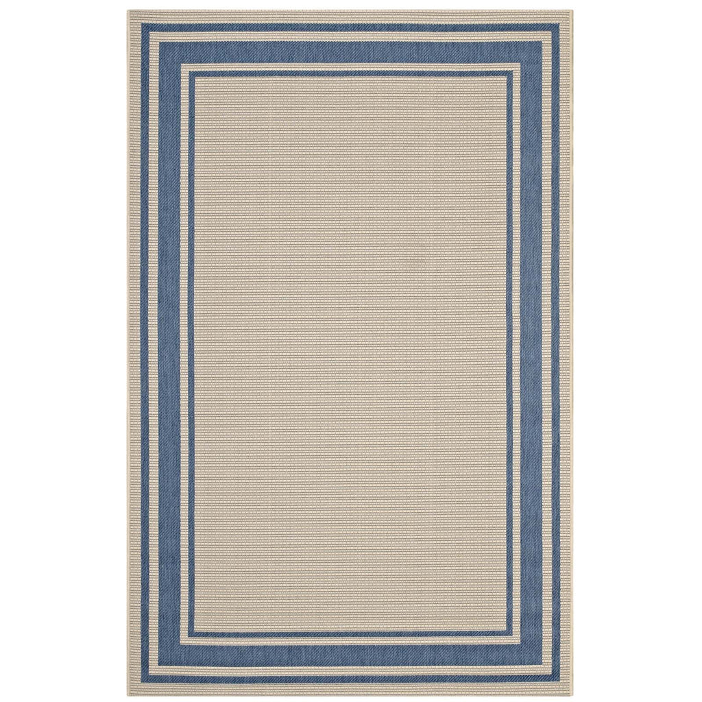 Rim Solid Border Indoor and Outdoor 5x8 Area Rug by Modway
