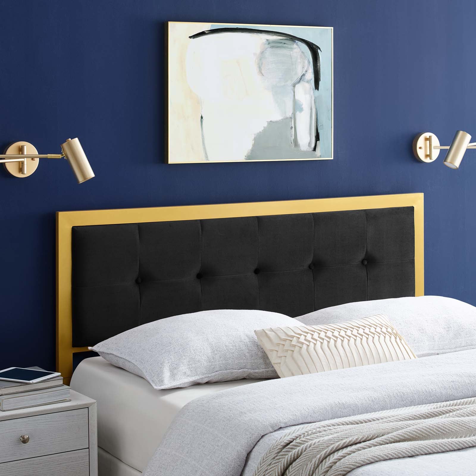 Teagan Tufted Performance Velvet Full Headboard by Modway