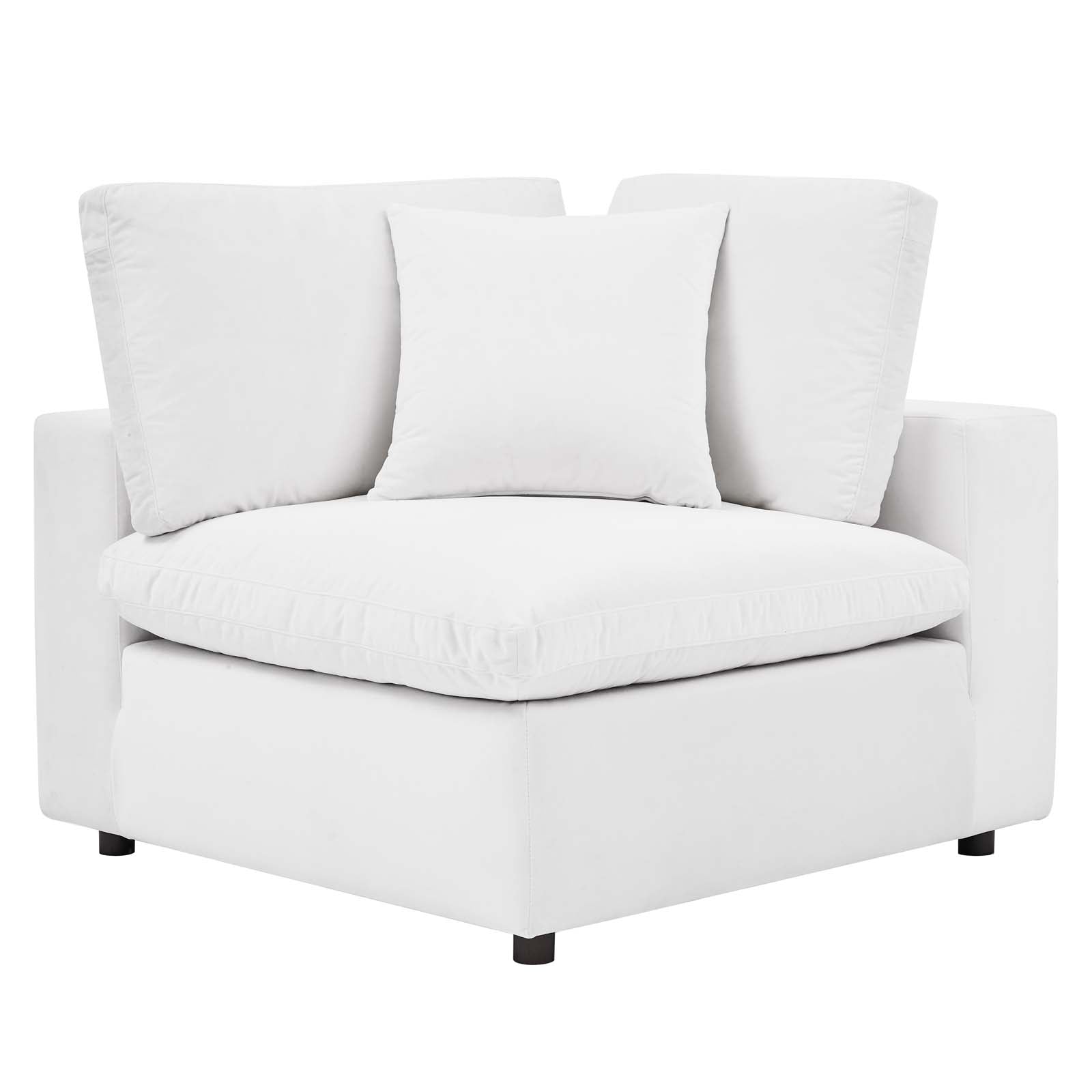 Commix 6-Piece Down Filled Overstuffed Performance Velvet Sectional Sofa by Modway