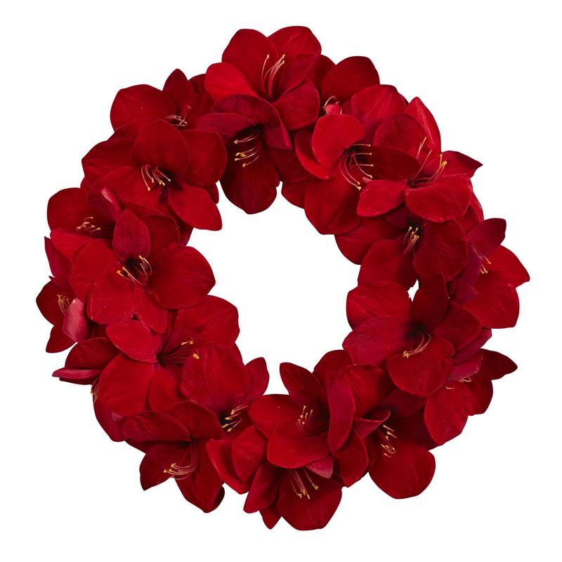 22"  Amaryllis Wreath