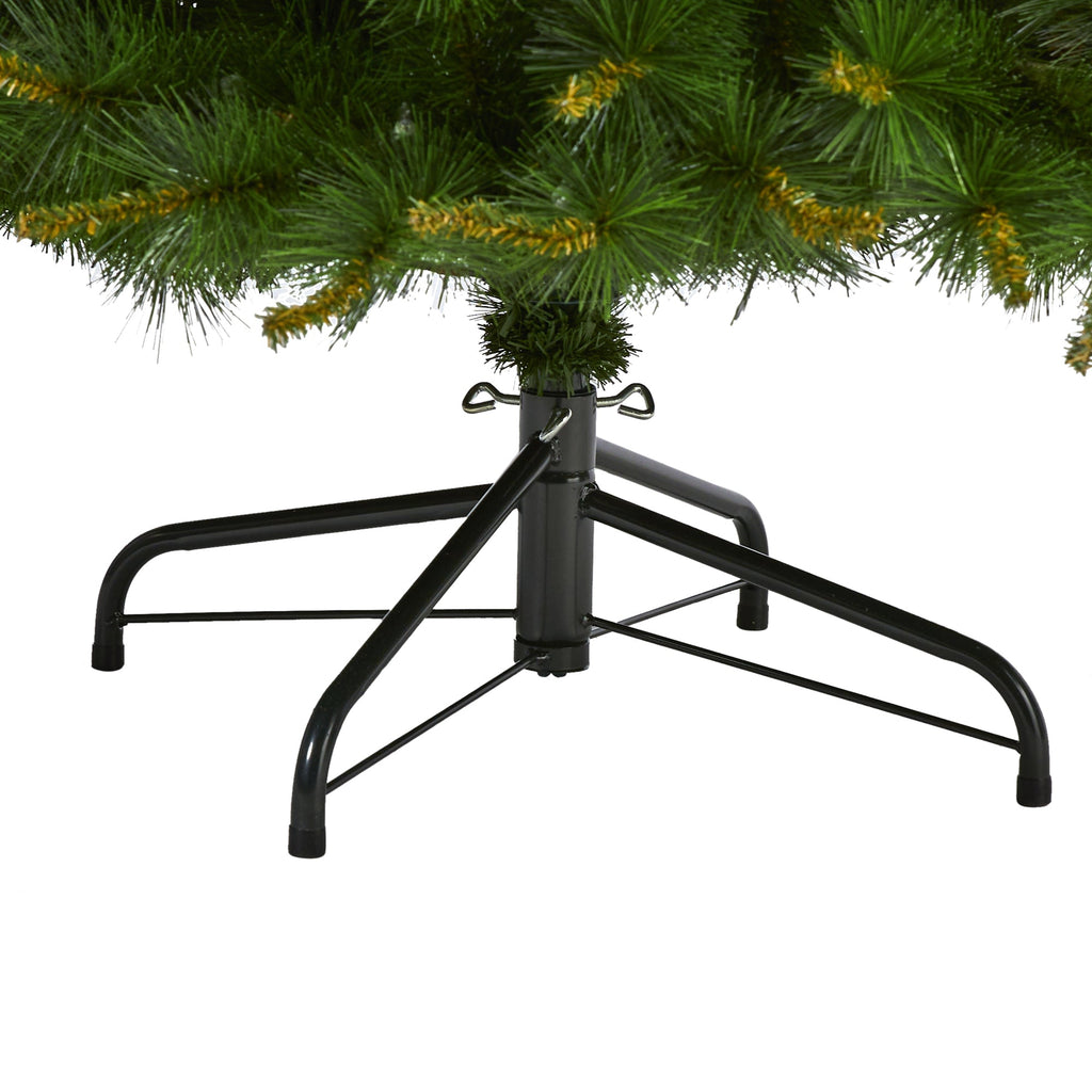 7' New England Pine Artificial Christmas Tree with 400 Clear Lights