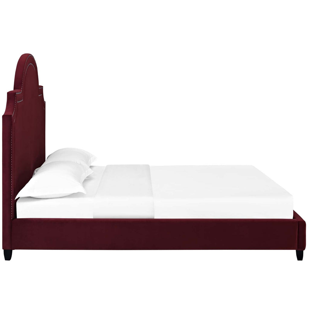 Primrose Performance Velvet Queen Platform Bed by Modway