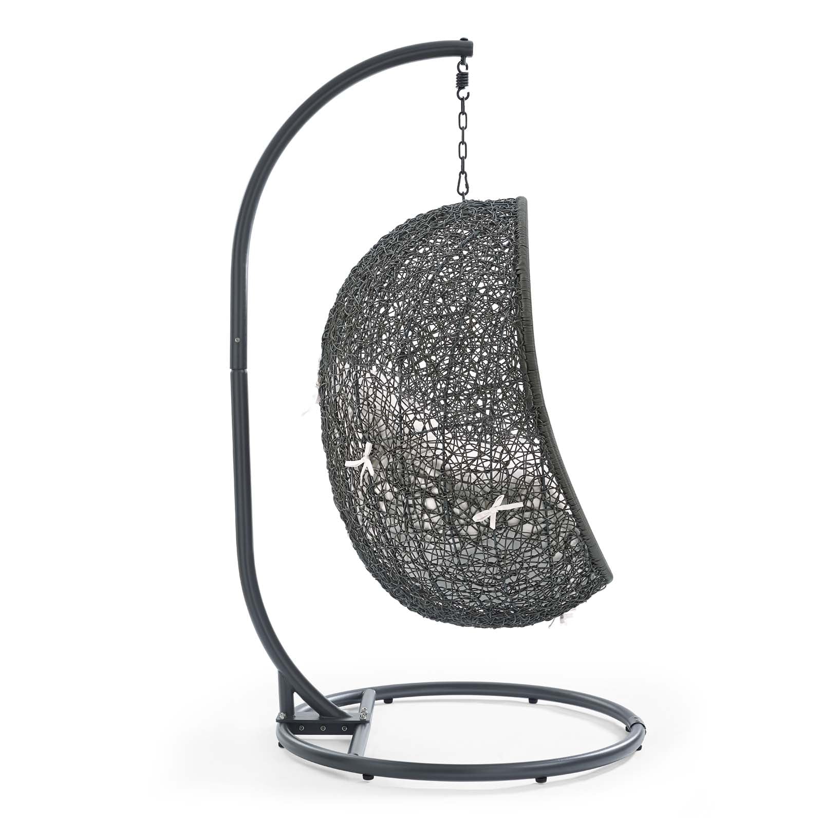 Hide Outdoor Patio Sunbrella¨ Swing Chair With Stand by Modway