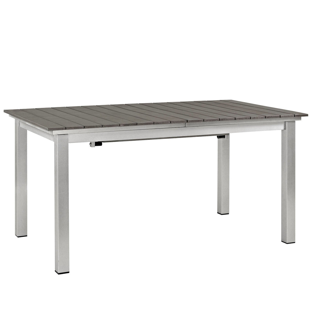 Shore Outdoor Patio Aluminum Dining Table by Modway