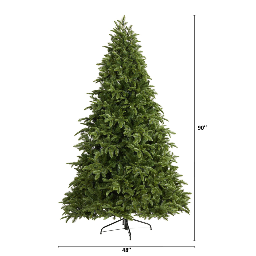 7.5' Wyoming Fir Artificial Christmas Tree w/ 500 Clear LED Lights