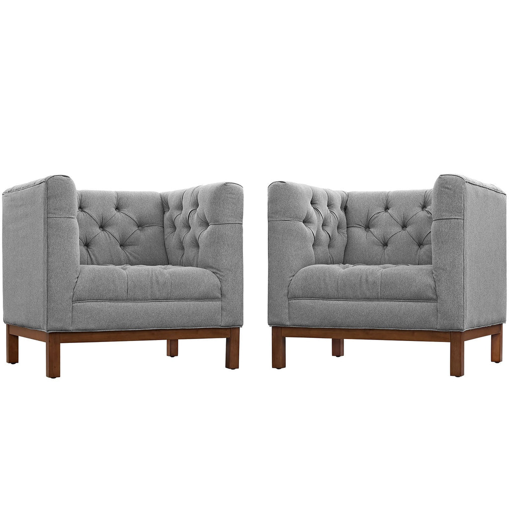 Panache Upholstered Fabric Living Room Set Set of 2 by Modway
