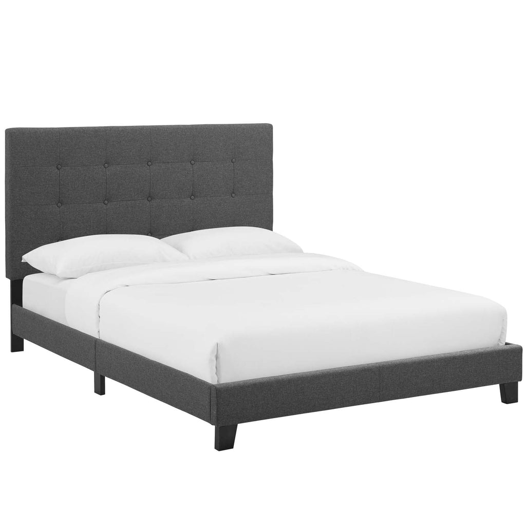 Melanie Tufted Button Upholstered Fabric Full Platform Bed by Modway