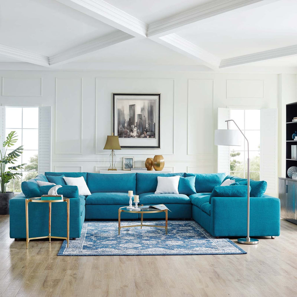 Commix 8-Piece Down Filled Overstuffed Sectional Sofa by Modway