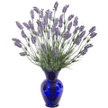 21" Lavender Artificial Plant in Blue Vase