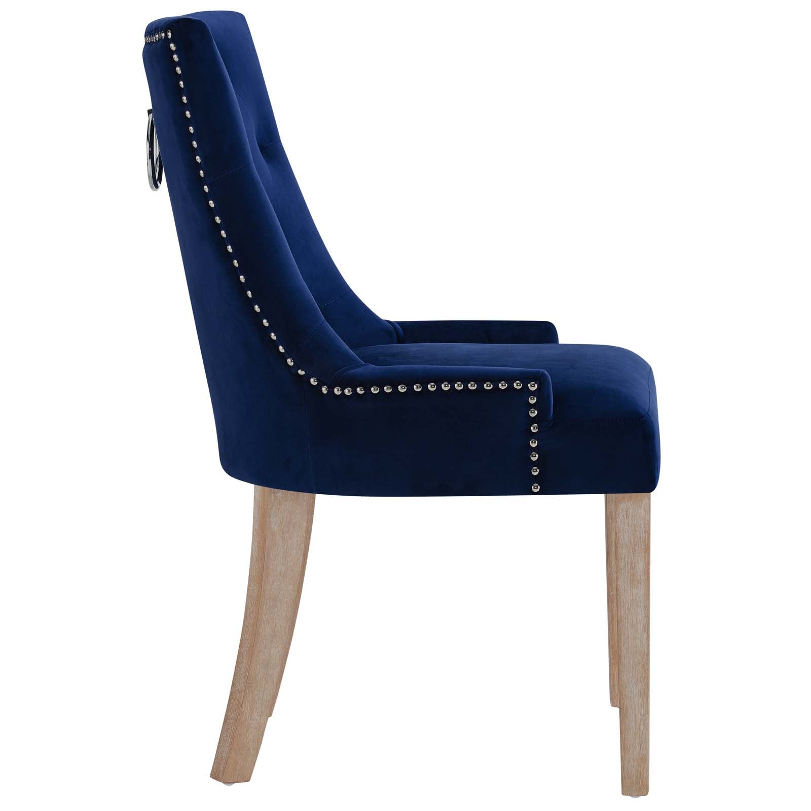 Pose Performance Velvet Dining Chair Set of 4 by Modway