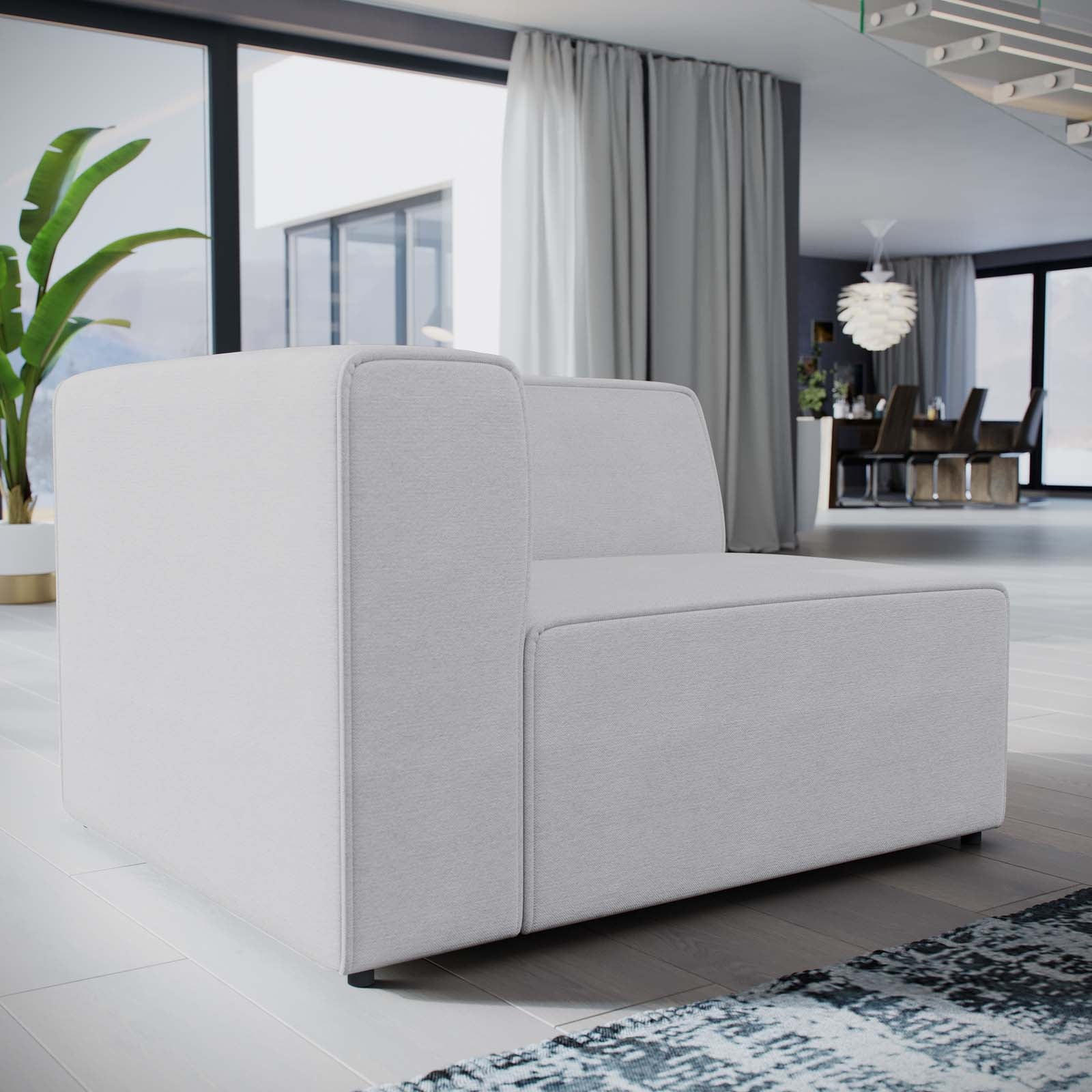 Mingle Fabric Left-Facing Sofa by Modway